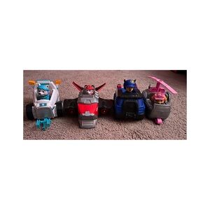 Paw Patrol Adventure Vehicle Set - Blue, Red, White, Gray